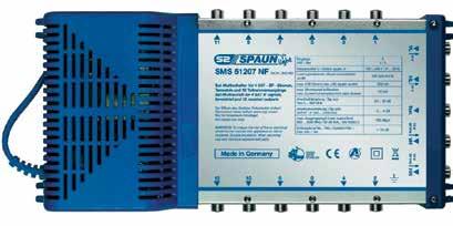 00 842481 SPAUN SMS51203NF Πολυδιακόπτης 1 δορυφόρος σε 12 εξόδους + επίγειο Ενίσχυση SAT: 4 10dB, Ενίσχυση στο επίγειο: 9.