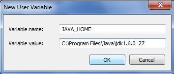 μεταγλώττιση Java εφαρμογών εισάγουμε την μεταβλητή PATH στην οποία εισάγουμε την τιμή %JAVA_HOME%\bin;%PATH%.
