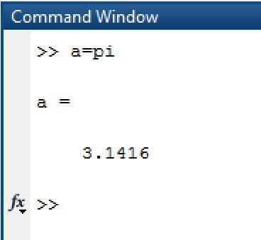 Ανάθεση τιμής Στη Matlab υπάρχουν και