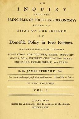 Sir James Steuart (1713-1780) Τελευταίος εκπρόσωπος του μερκαντιλισμού Ενεργή