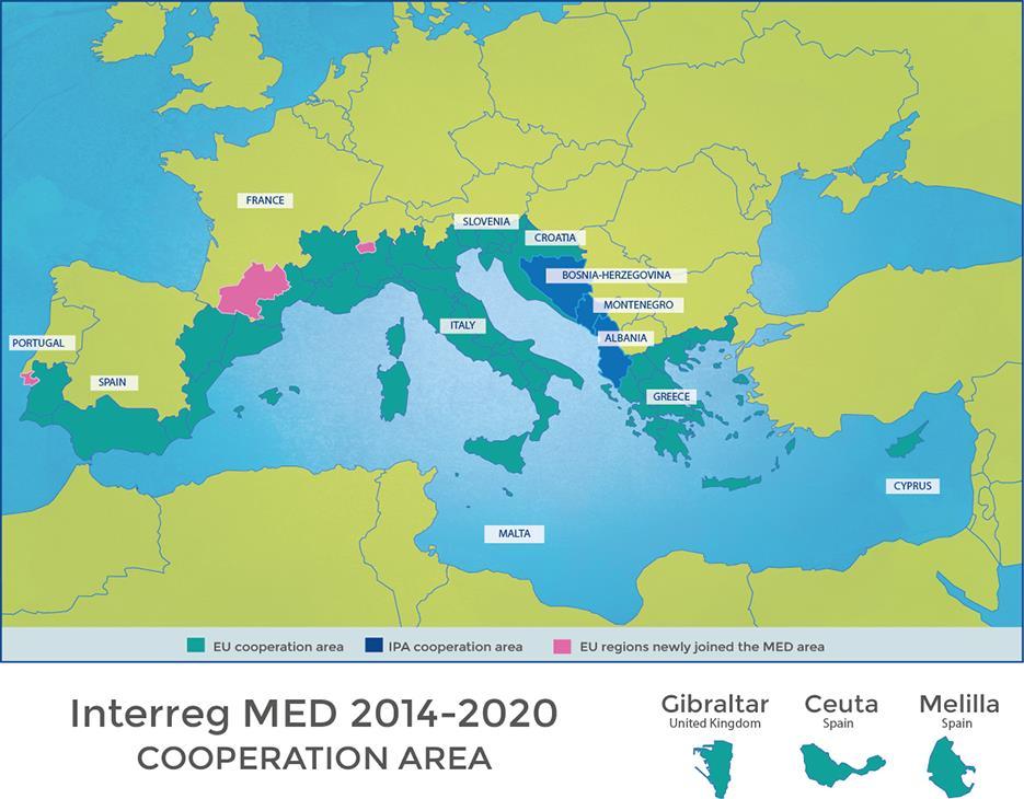 18 μήνες (01/11/2016-30/04/2018) 8 εταίροι (7 ΕΕ & 1 IPA) + 5 υποστηρικτικοί (associated