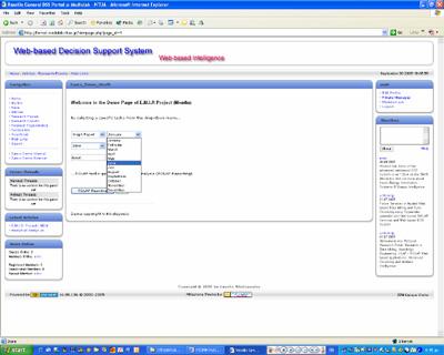Σχ. 3 Παραγωγή σύνθετων ROLAP reports (data mining, decision system) με απλά web-menus Η επικοινωνία μεταξύ των δομημένων στοιχείων γίνεται με την XML η οποία αποτελεί πια έναν πολύ αποτελεσματικό