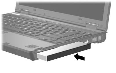 Μονάδα οπτικού δίσκου MultiBay II Η ενότητα αυτή παρέχει πληροφορίες σχετικά µε τη χρήση οπτικών δίσκων (όπως µονάδες δίσκου CD και DVD) στο MultiBay ΙΙ.