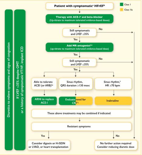 2016 ESC Guidelines for the diagnosis and treatment of acute and chronic heart failure Sacubitril/valsartan f With α plasma BNP 150 pg/ml or NTproBNP