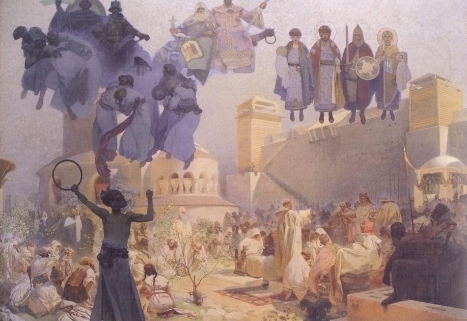 Σταυρούλα Μαυρογένη Θεσσαλονικείς Αδελφοί Κύριλλος και Μεθόδιος, μετέφρασαν την Αγία Γραφή, πολλά λειτουργικά και θεολογικά βιβλία, καθώς και τη χριστιανική λειτουργική υμνολογία στην παλαιοσλαβική