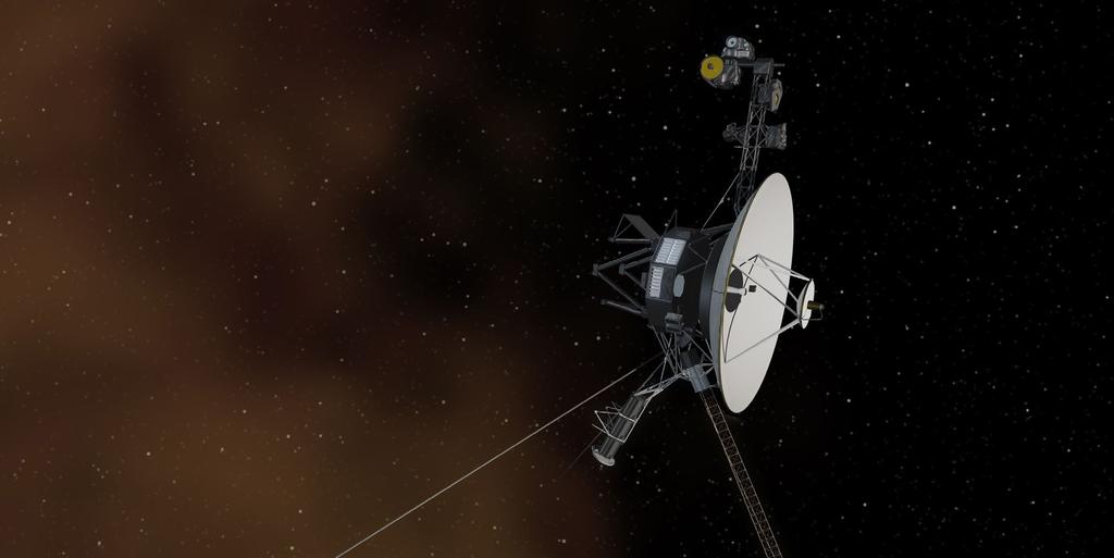 δομένα που μας στέλνει το Voyager 1, κινούμενα με την ταχύτητα του φωτός, χρειάζονται περίπου 18 ώρες μέχρι να φτάσουν στην Γη.