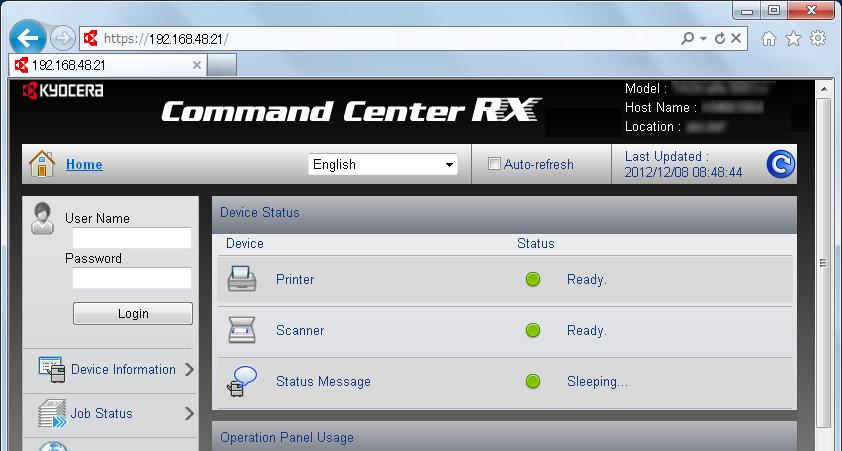 Προετοιμασία πριν από τη χρήση > Command Center RX ΣΗΜΕΙΩΣΗ Στο παρόν εγχειρίδιο έχουν παραληφθεί οι ρυθμίσεις ΦΑΞ.