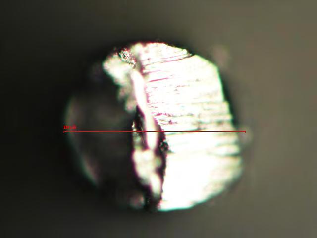 οπτικό μικροσκόπιο Τα παρακάτω σχήματα αποτελούν ενδεικτικές φωτογραφίες της εγκάρσιας τομής ενός σύρματος που επιλέχθηκε.