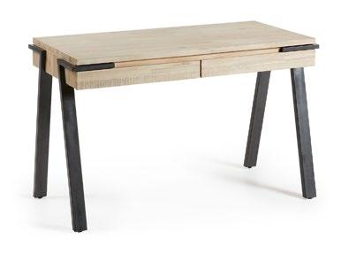 Desk with drawers in solid