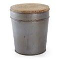 Sizes(cm): 10 45 45 Nicam Ref: AA0350J35 Points: 84 Sizes(cm): 25 45 Ø Metal stool in antique finish. Mango wood seat.