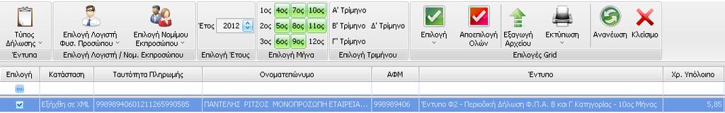 Τέλος, με την ολοκλήρωση της διαδικασίας Ηλεκτρονικής Υποβολής των Πε