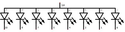Το σύμβολο της διόδου για σχηματικά διαγράμματα είναι το : 7SEGMENT DISPLAY Ένα 7Segment είναι μία ηλεκτρονική μονάδα απεικόνισης που απεικονίζει δεκαδικούς αριθμούς.