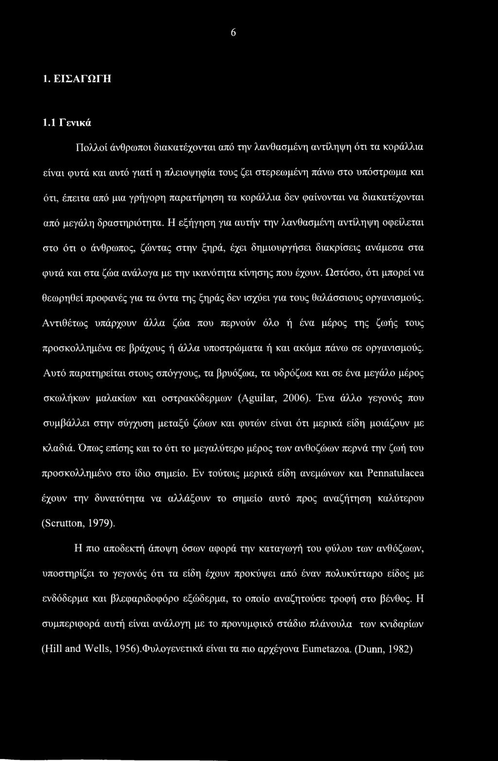 παρατήρηση τα κοράλλια δεν φαίνονται να διακατέχονται από μεγάλη δραστηριότητα.