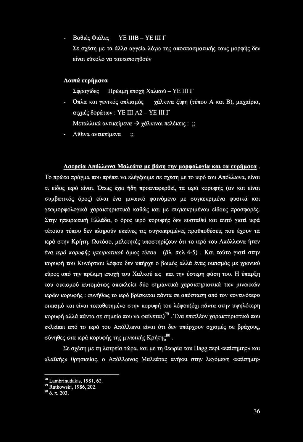 την ιιοορολογία και τα ευριίιιατα. Το πρώτο πράγμα που πρέπει να ελέγξουμε σε σχέση με το ιερό του Απόλλωνα, είναι τι είδος ιερό είναι.