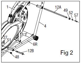 #46 3/8 x60 Μπουλόνι (4Χ) #47 3/8 Παξιµάδι (4Χ) #51 Μ13 Ροδέλα (2Χ) #12Α Άξονας χειρολαβής #58 Βίδα (2Χ) #12Β Μπουλόνι πεταλιού (1L+1R)) #17 Μπουλόνι µοχλός (2Χ) #44 3/8 x48 Μπουλόνι (4Χ) #45 3/8