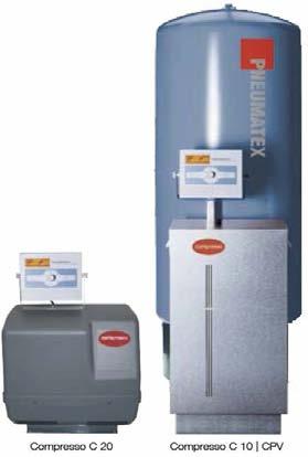 Compresso TecBox: Pregled lastnosti Compresso posod: - airproof blazina iz butila po DIN 4807 T3 - blazina se odzrači zgoraj, odvod kondenza spodaj - jeklena, varjena barva berilij -
