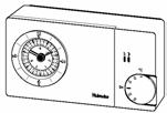 od 8 do 23 C. Izhodni PWM signal omogoča konstantno regulacijo. Modeli z delovno napetostjo 230V in 24V. Termostat P ima kontrolne diode za ogrevanje, hlajenje ali nočni režim obratovanja.