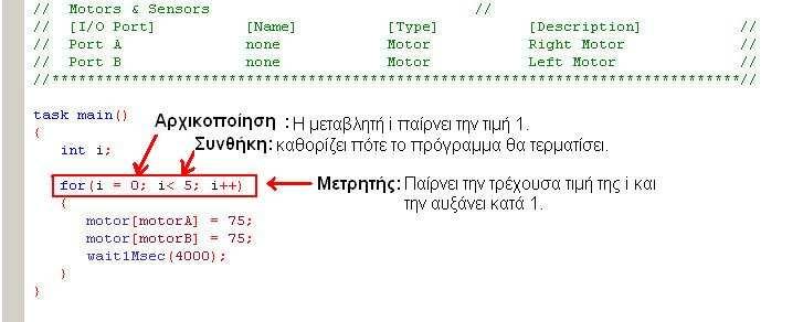 Τί παρατηρείται να συµβαίνει µετά από κάποια βήµατα;...... Πόσες φορές ο χτίστης θα εκτελέσει τα βήµατα;είναι ο αριθµός των βηµάτων συγκεκριµένος ή αόριστος;...... Πότε θα σταµατήσει να χτίζει;......... 2.