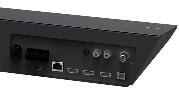 2 Para desfrutar de vídeo e áudio de alta qualidade, ligue através de um cabo HDMI de alta velocidade (não fornecido).