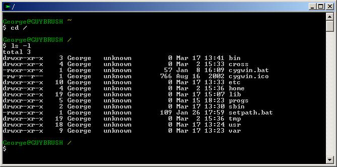 Γενικά CYGWIN Οδηγίες Χρήσης (Συγγραφέας: Γιώργος ούκας) Το cygwin είναι ένα περιβάλλον προσοµοίωσης του UNIX/Linux στα Windows.