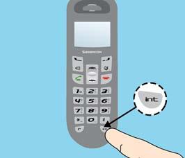 Συνομιλία... Κλήση προς άλλη χειροσυσκευή (ενδοεπικοινωνία) 1 Επιλέξετε τη χειροσυσκευή ή εισαγάγετε τον αριθμό της. 2 Πατήστε KΛHΣH. Η επιλεγμένη χειροσυσκευή κουδουνίζει.