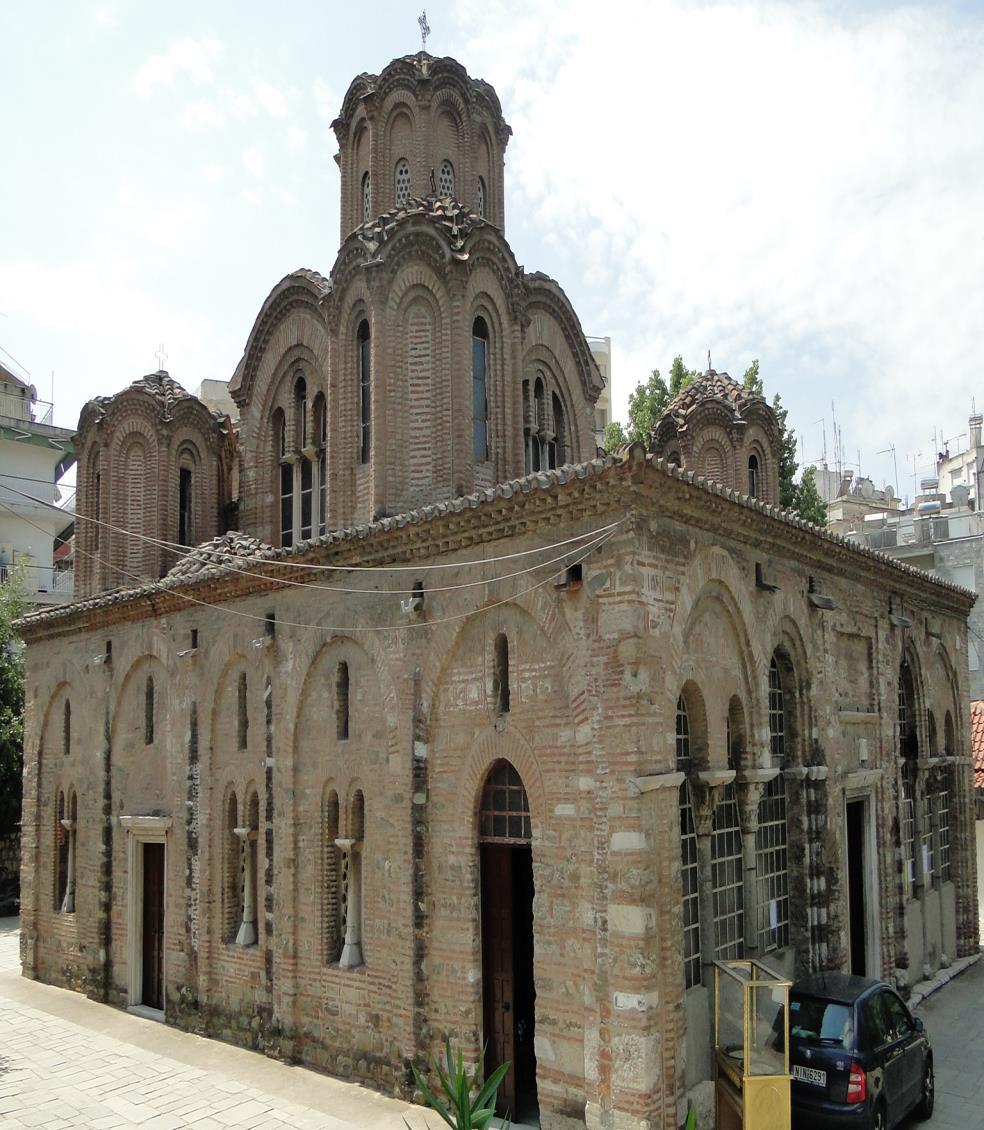 Ναός Αγίων Αποστόλων Ο Ναός των Αγίων Αποστόλων είναι σημαντικό μνημείο της βυζαντινής Θεσσαλονίκης και ένα από τα πιο αντιπροσωπευτικά