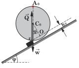 du dt = mg " L#µ" (8) Η (8) εφαρµοζόµενη στην θέση φ=π/6 δίνει: du$ # & " dt % ' =(/6 = mgl () ' =( / 6 )*µ ( (4) $ # & " 6% du$ # & " dt % ' =(/6 = mgl 3 3 g L = mg 3 3 gl P.M.