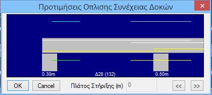 Συνολικά για να διαγράψουμε συνολικά τις συνέχειες δοκών μίας στάθμης ή ολόκληρου του κτιρίου, κάνοντας την αντίστοιχη επιλογή (Εικόνα 153).