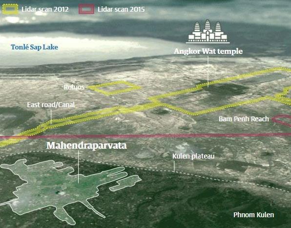 Arheologi so za lasersko skeniranje te džungle, ki je vključevalo snemanje in zbiranje topografskih podatkov, porabili 90 ur. Poskenirali so 1.