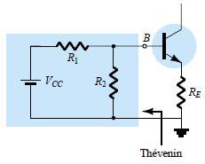 d. Mạch định thiên phân áp (VDB Voltage Divider Bias) V CC R 1 R C V I I C C 1 C 2 V CE I B V 0 R 2 R E Hình 2.57.