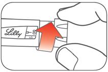 10 veiksmas Sukite dozavimo rankenėlę, kol langelyje pasirodys skaičius, atitinkantis vienetus, kuriuos turite susileisti. Dozės indikatorius turi būti nukreiptas tiksliai į Jums reikiamą dozę.