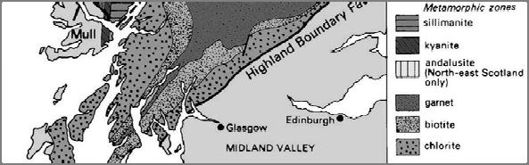 13/4/2016 15 Η περιοχή μελέτης του Barrow (1893) Γεωλογικός χάρτης της περιοχής των υψίπεδων της Σκωτίας, που δείχνει τις