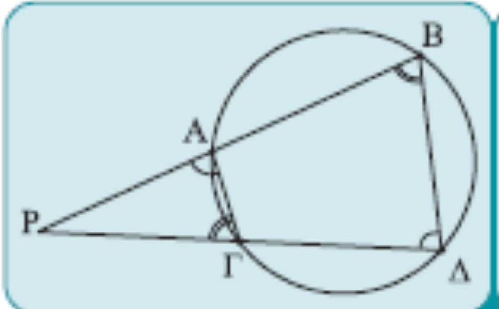 σημείο Ρ, τότε ισχύει: ΑΠΟΔΕΙΞΗ ΡΑ ΡΒ=ΡΓ Ρ Τα