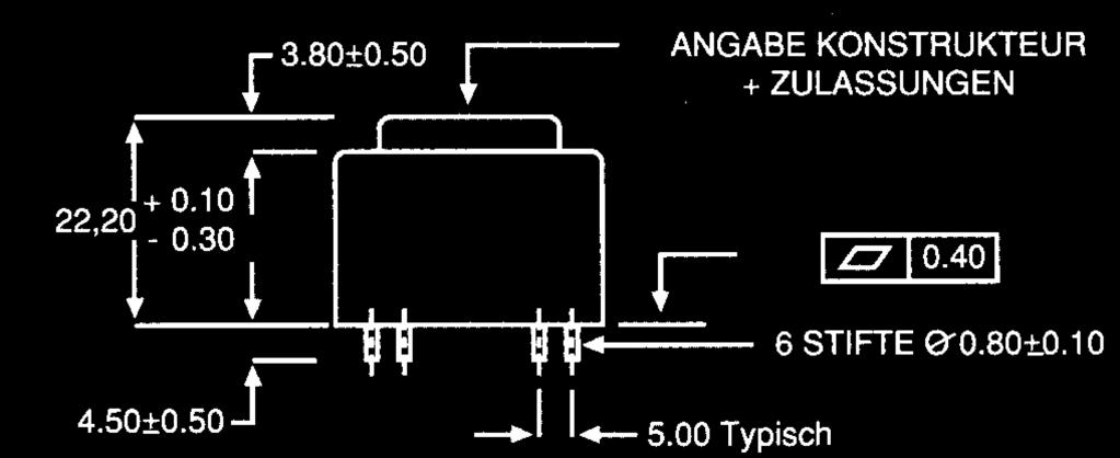 O.S. ELECTRONIC autorizovaný distributér firmy MYRR TRNSFORMÁTORY SÉRIE 44000 1 V Výkon 1 V (T70B) Jadro EI 30-10,5 Hmotnos 70 g 25 ks 1x sekundár 1x primár 2x sekundár 1x primár Obj.