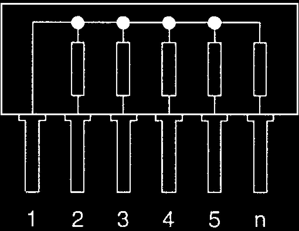 REZISTOROVÉ SIETE METLIZOVNÉ REZISTOROVÉ SIETE V PUZDRE SIP Typ L05, L06, L08, L09 ve¾kos SIP men. výkon/element 0,125W typ-1,typ-3 0.2W tolerancia 2% teplotný koeficient ±100 ppm max. prac.