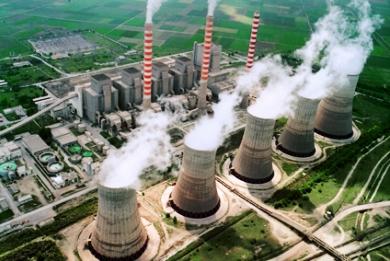 Εικόνα Ε1: Εργοστάσιο Παραγωγής ηλεκτρικού ρεύματος, Πτολεμαΐδα[44] Οι κύριες πηγές ενέργειας, που χρησιμοποιούνται σήμερα, είναι: Άνθρακας: O άνθρακας είναι το αμέταλλο χημικό στοιχείο με χημικό