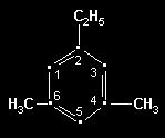 De exemplu: pentru dimetilbenzen se va da denumirea 1,4-dimetil-2-etilbenzen (suma cifrelor e egală cu 7) şi nu 1,4-dimetil-6-etilbenzen (suma