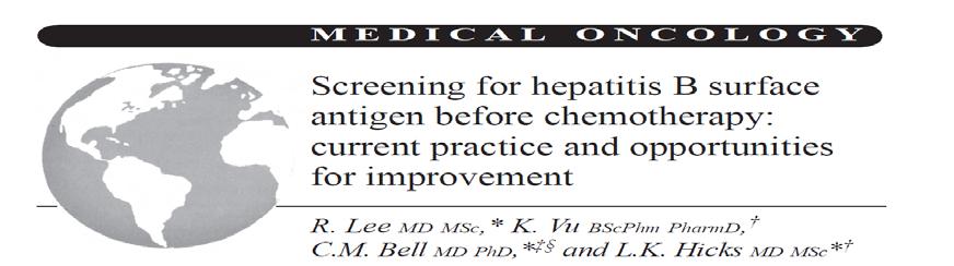 Πολύ χαμηλά ποσοστά διενέργειας HBV screening :
