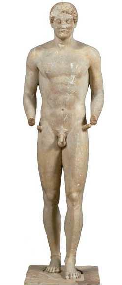 Κούρος από την Αττική, γνωστός και ως Αριστόδικος, καθώς είχε στηθεί στον τάφο του νεκρού νέου Η ρεαλιστική απόδοση του σώµατος που