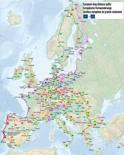 Διαδρομές πεζών και ποδηλατιστών Περιφέρεια Ηπείρου: - Ευρωπαϊκό μονοπάτι μεγάλων αποστάσεων Ε6 (Φινλανδία-Σουηδία-Δανία-Γερμανία-Αυστρία- Σλοβενία-Ελλάδα (Ηγουμενίτσα-Αλεξανδρούπολη)) - Μεγάλο