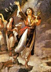 ενδιάμεσα, και με τον καιρό εξελίχτηκε σε μικτό χορό. Επιβίωσαν ακόμα την εποχή εκείνη ο «Πυρρίχιος» και ο «Κόρδακας», ένας αρχαίος άσεμνος χορός που εκτελούνταν από υποκριτές του θεάτρου.
