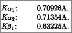 και για το Μο είναι: Κα 1 ~ 2 Κα 2 Κα 1 ~ 5 Κβ 2