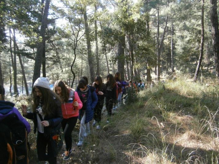 Τους μαθητές ακολούθησαν γονείς και φίλοι Μεταξύ άλλων ο δασοπόνος κ.