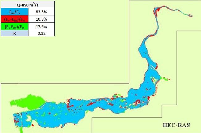 4.3.1 Αποτελέσματα Προσομοίωσης στο HEC-RAS Στο πλαίσιο της εργασίας του Οικονόμου (2013) η προσομοίωση έγινε σε συνθήκες σταθερής εισροής με στόχο τη βέλτιστη προσαρμογή των αποτελεσμάτων στην