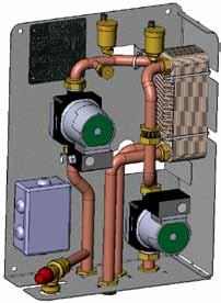 KIT A1 προσυναρμολογημένο εγκατάσταση θερμοκαμινέτου ή σόμπας συνδυασμένη με λάβητα γκαζιού ΧΩΡΙΣ παραγωγή ζεστού νερού οικιακής χρήσης (ΑΝΟΙΚΤΟ ΔΟΧΕΙΟ) 1. Παροχή του θερμοπροϊόντος 2.