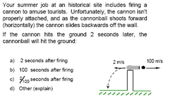 After the banana leaves the gun, the onl force is fro gravit.