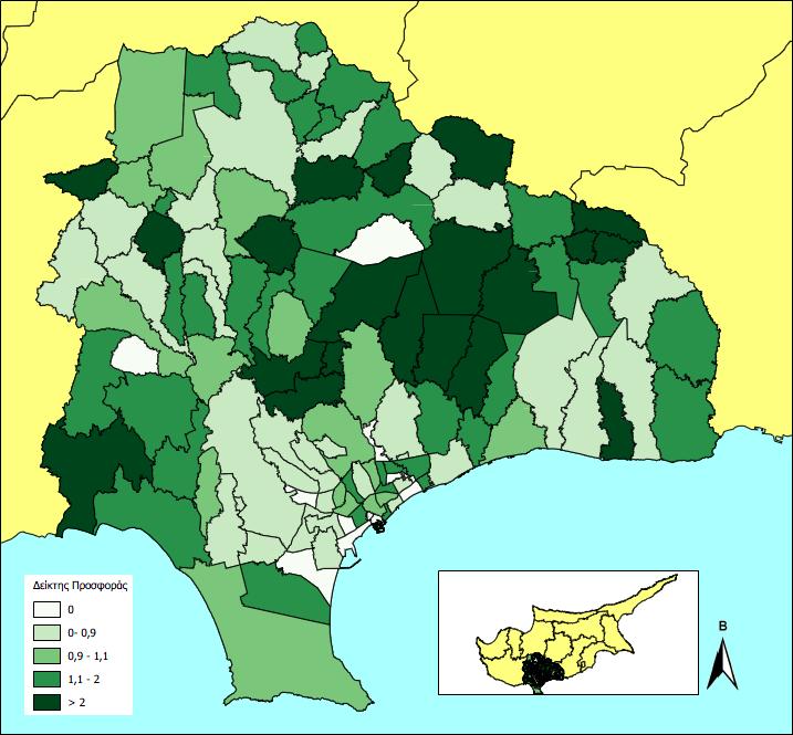 Χρήση Μέτρων Προσιτότητας Χωροθετικό