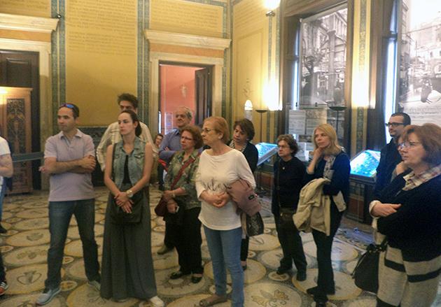 Η ξενάγηση πραγματοποιήθηκε από τις Γιάννα Βενιέρη, Ελένη Νάκη και Γιόρκα Νικολάου.