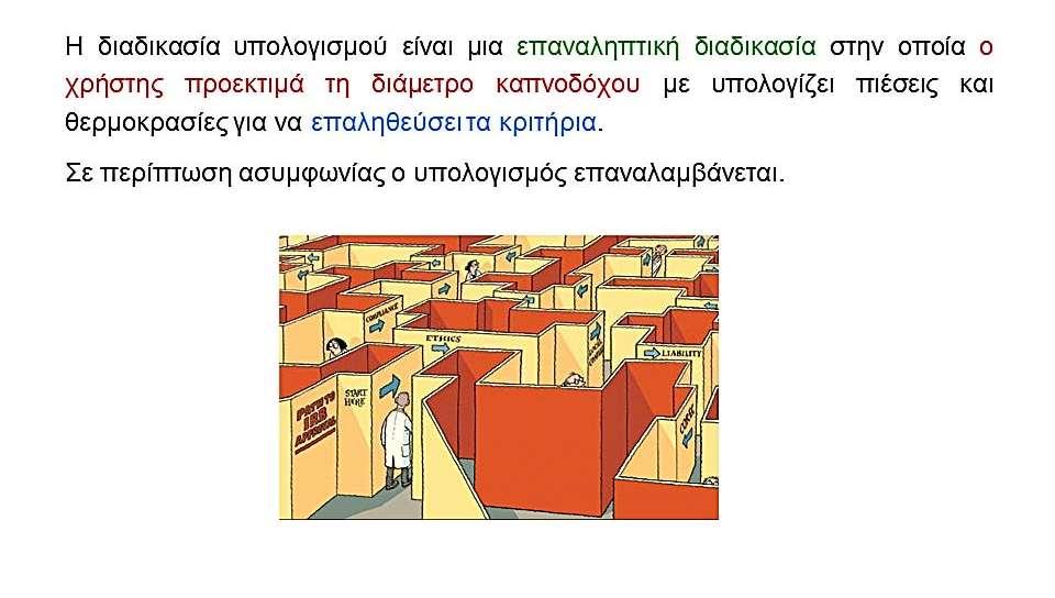 Διαστασιολόγηση καπνοδόχου