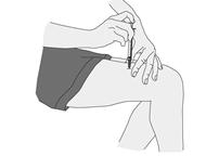 Podanie injekcie 6. Vyberte si miesto podania injekcie na hornej časti stehna, na bruchu, hornej časti ramena alebo zadku.